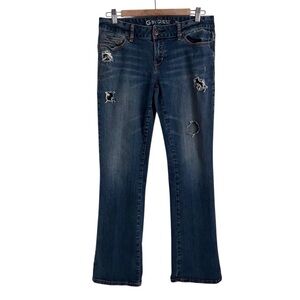 Guess Women's Naomi Low Bootcut Jeans Distressed Y2K 90s Jeans Retro Size 30